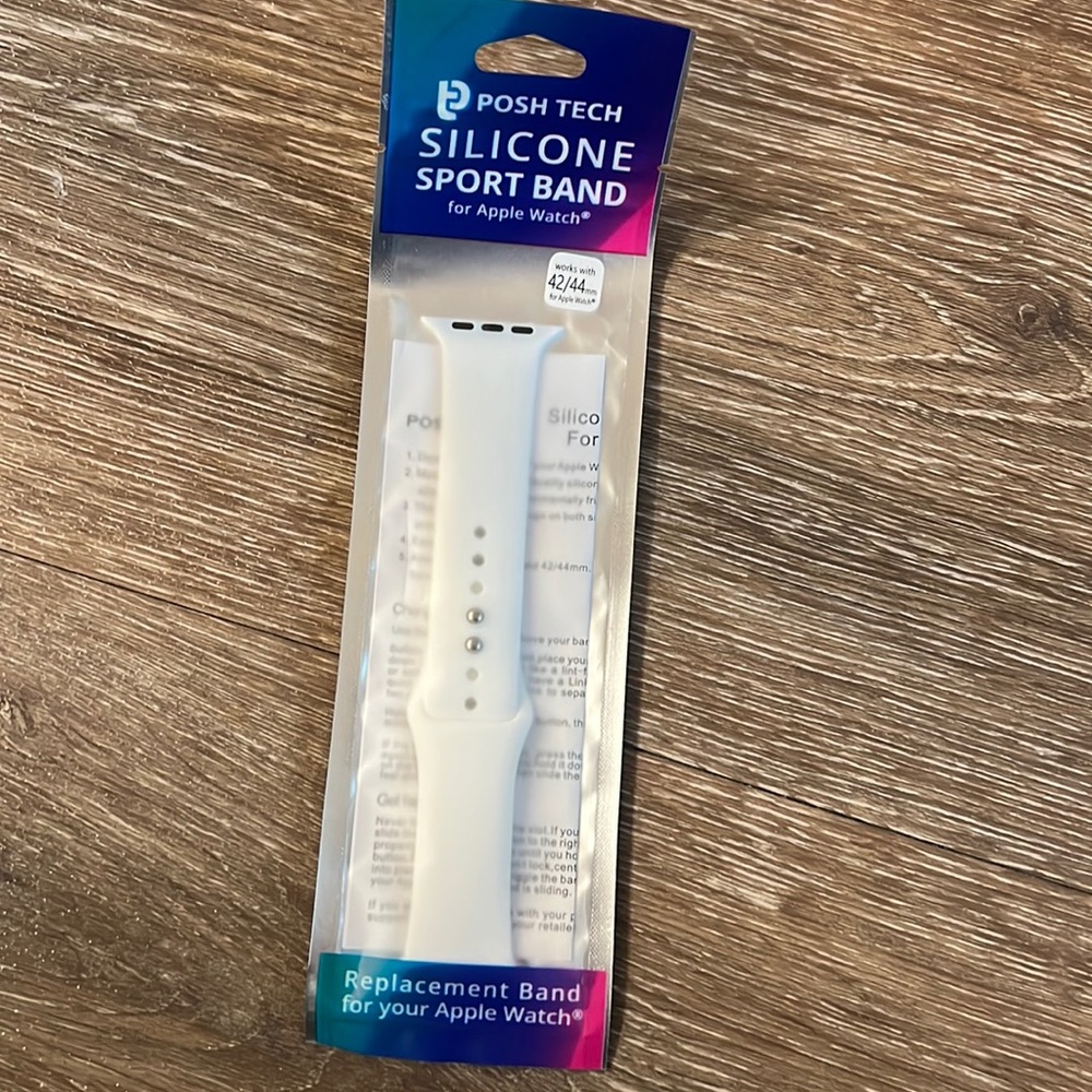 Brand New Never open! White silicone band